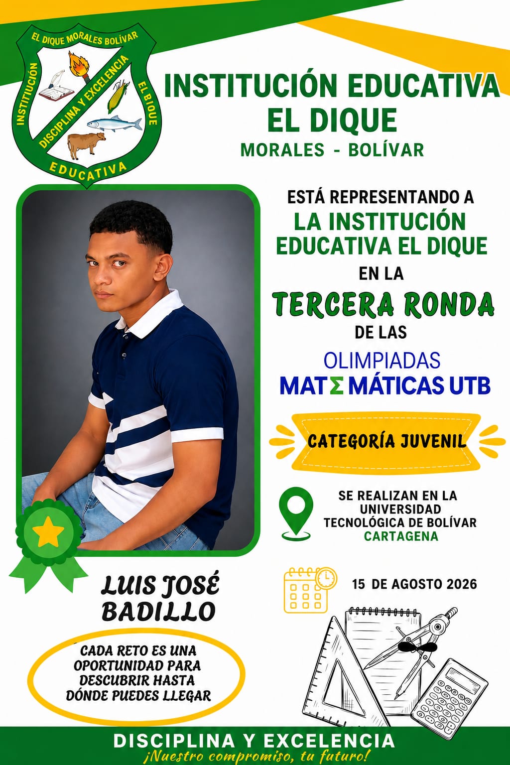 Tercera Ronda de las Olimpiadas Matemáticas UTB – Categoría Juvenil